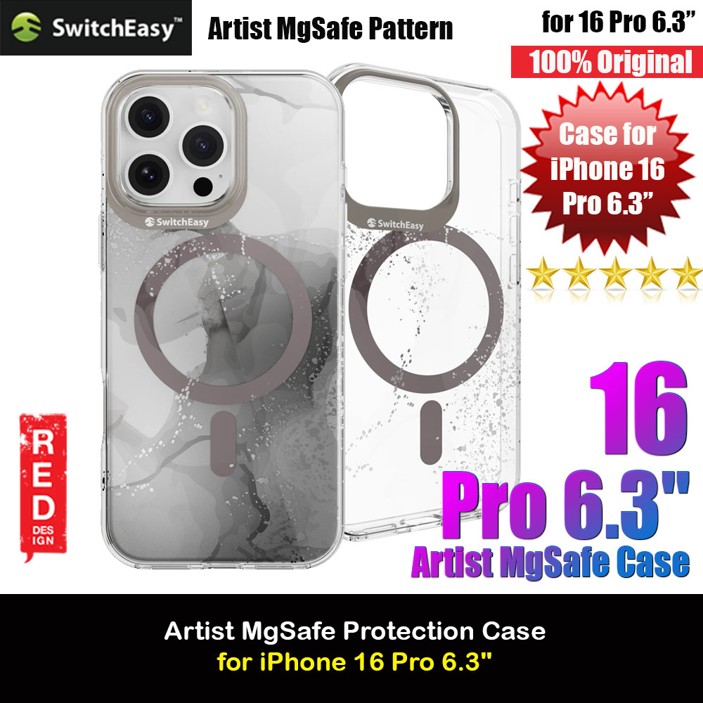 Picture of Switcheasy Artist Style M Marble Fashionable Magsafe Compatible Case for iPhone 16 Pro 6.3 (Veil) Apple iPhone 16 Pro 6.3- Apple iPhone 16 Pro 6.3 Cases, Apple iPhone 16 Pro 6.3 Covers, iPad Cases and a wide selection of Apple iPhone 16 Pro 6.3 Accessories in Malaysia, Sabah, Sarawak and Singapore 