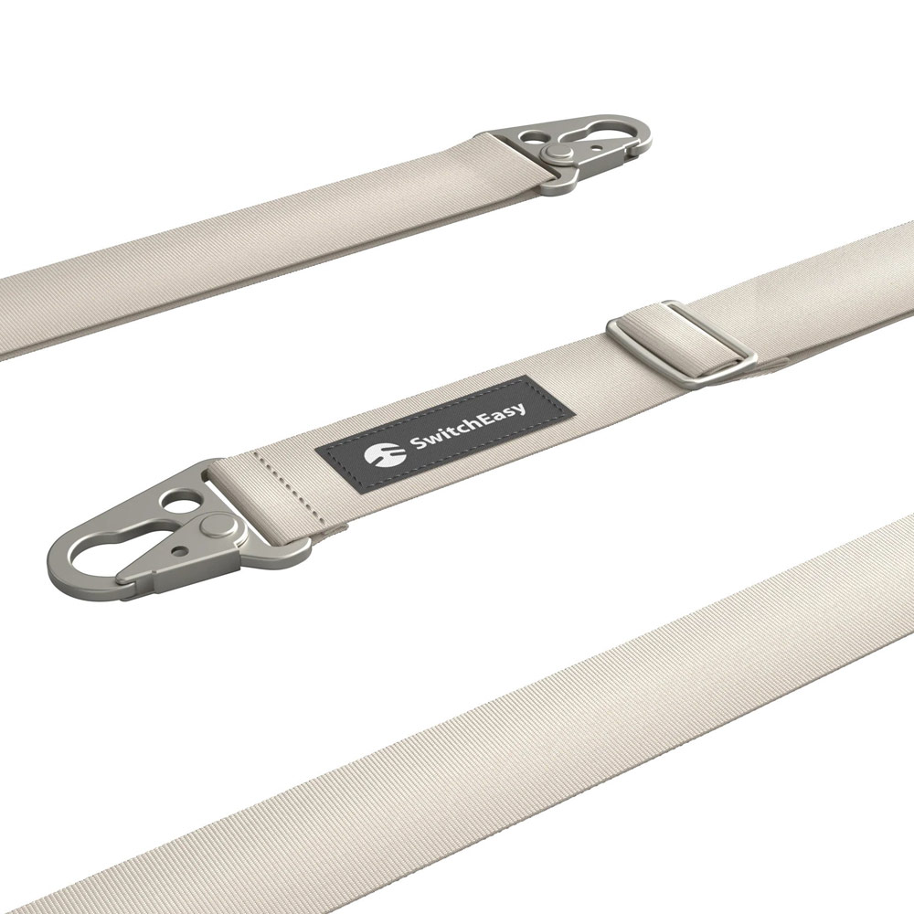 Picture of Switcheasy Easy Strap Crossbody Lanyard Shoulder Holder Card Link Adjustable Strap for any closed-bottom phone case (Coconut White)