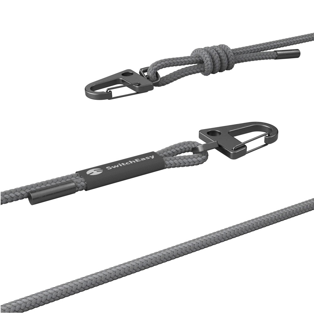 Picture of Switcheasy Easy Strap Crossbody Lanyard Shoulder Holder Card Link Adjustable Strap for any closed-bottom phone case (Gray)