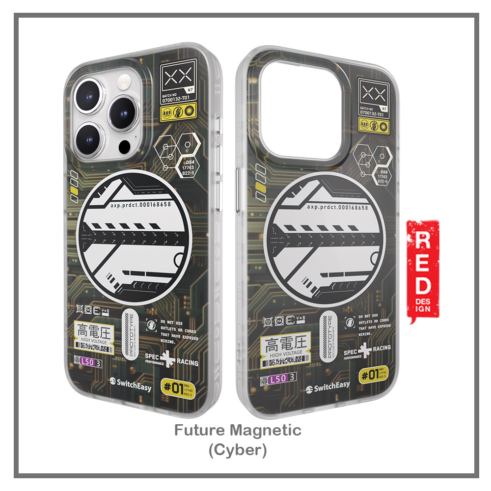 Picture of Apple iPhone 15 Pro 6.1 Case | Switcheasy Future Double In Mold Decoration Fashionable Magsafe Compatible Case for Apple iPhone 15 Pro 6.1 (Cyber)