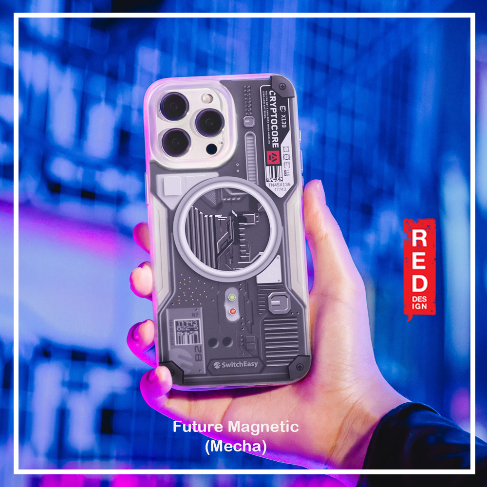 Picture of Apple iPhone 15 Pro 6.1 Case | Switcheasy Future Double In Mold Decoration Fashionable Magsafe Compatible Case for Apple iPhone 15 Pro 6.1 (Mecha)