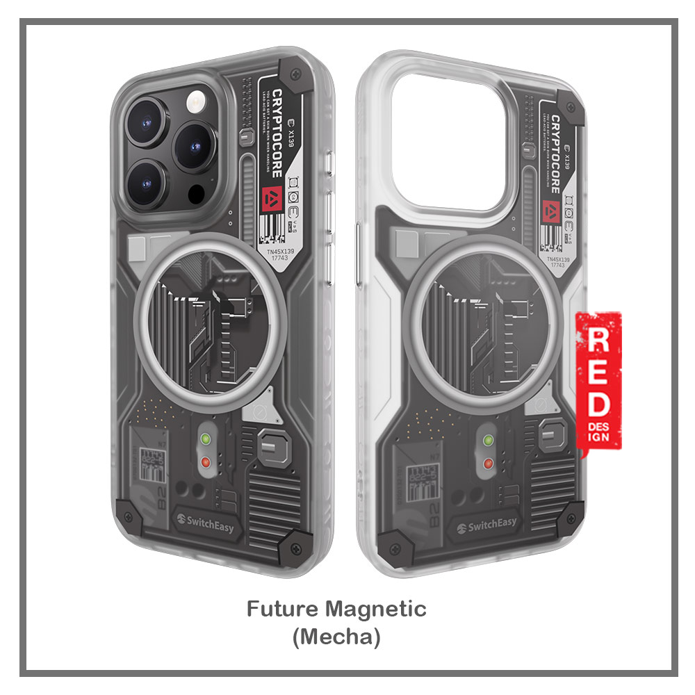 Picture of Apple iPhone 15 Pro 6.1 Case | Switcheasy Future Double In Mold Decoration Fashionable Magsafe Compatible Case for Apple iPhone 15 Pro 6.1 (Mecha)