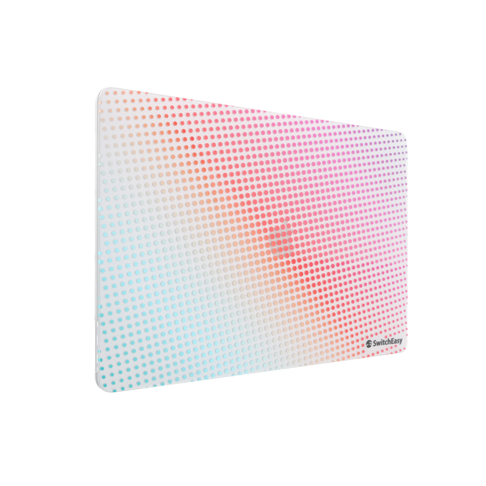 Picture of Apple MacBook Air 13\" 2020 Case | Switcheasy Protective Case with Heat Disbursement Vent for Apple Macbook Air 13" 2018 2019 2020 (Polka Dot Aurora)