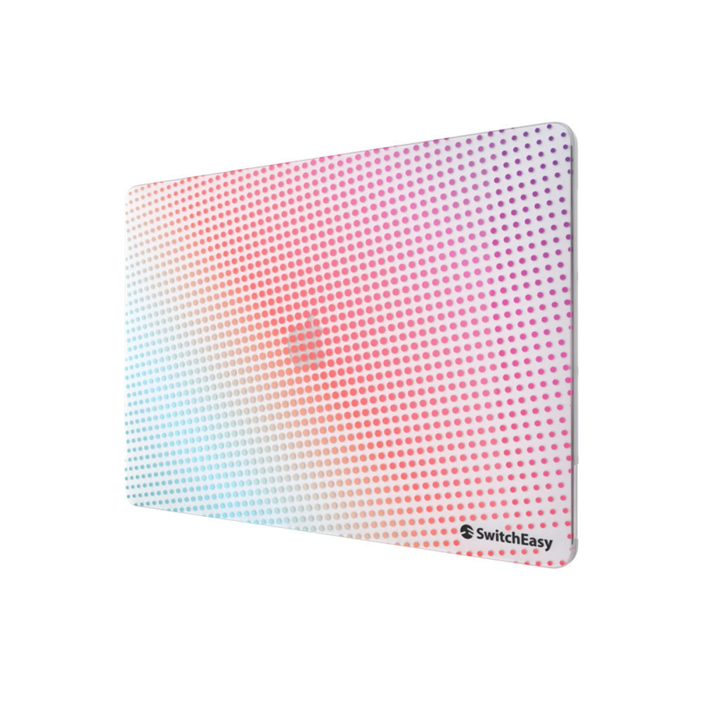 Picture of Apple MacBook Air 13\" 2020 Case | Switcheasy Protective Case with Heat Disbursement Vent for Apple Macbook Air 13" 2018 2019 2020 (Polka Dot Aurora)