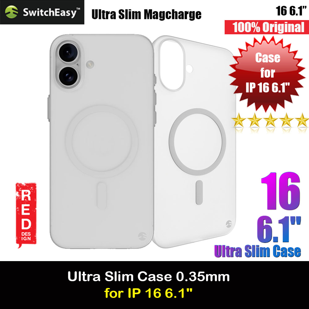 Picture of Switcheasy 0.35mm Ultra Slim Thin Msafe Magnetic Compatible Case for  iPhone 16 6.1 (Foggy White) Apple iPhone 16 6.1- Apple iPhone 16 6.1 Cases, Apple iPhone 16 6.1 Covers, iPad Cases and a wide selection of Apple iPhone 16 6.1 Accessories in Malaysia, Sabah, Sarawak and Singapore 