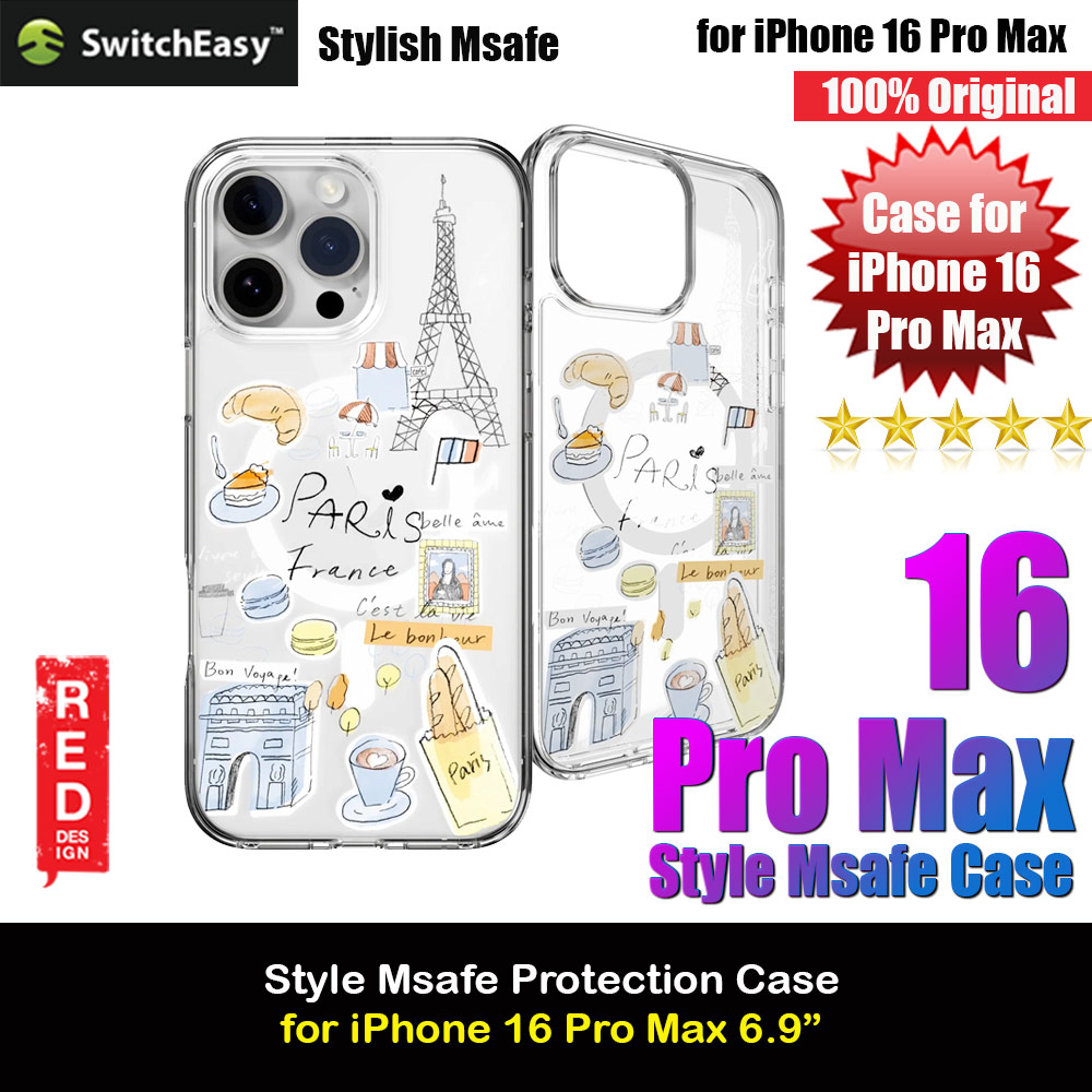 Picture of Switcheasy Style M Travel City Fashionable Magsafe Compatible Case for iPhone 16 Pro Max 6.9 (Paris) Apple iPhone 16 Pro Max 6.9- Apple iPhone 16 Pro Max 6.9 Cases, Apple iPhone 16 Pro Max 6.9 Covers, iPad Cases and a wide selection of Apple iPhone 16 Pro Max 6.9 Accessories in Malaysia, Sabah, Sarawak and Singapore 