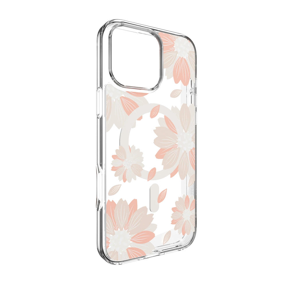 Picture of Apple iPhone 16 Pro Max 6.9 Case | Switcheasy Style M Flower Fashionable Magsafe Compatible Case for iPhone 16 Pro Max 6.9 (Pink Flower)