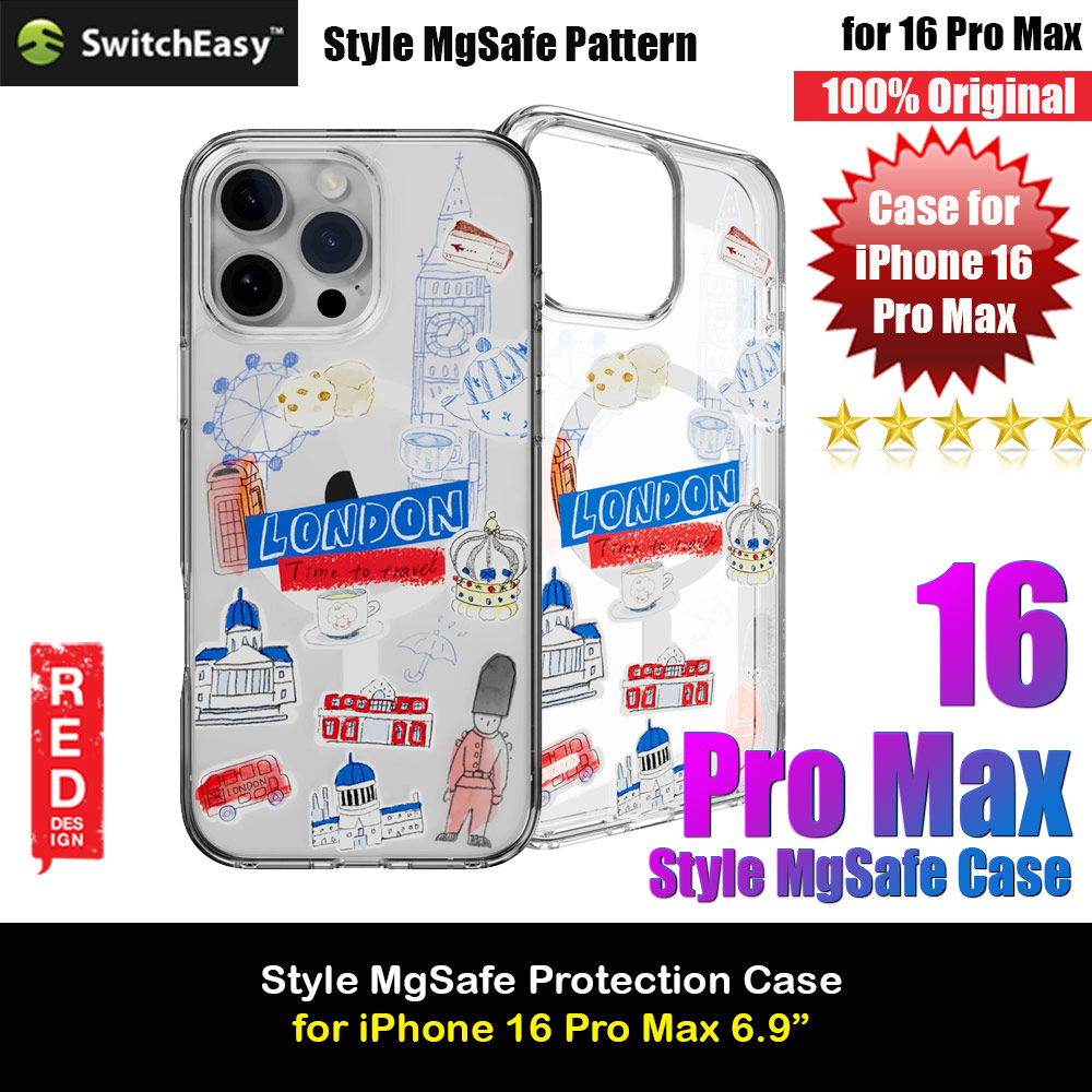 Picture of Switcheasy Style M Travel City Fashionable Magsafe Compatible Case for iPhone 16 Pro Max 6.9 (London) Apple iPhone 16 Pro Max 6.9- Apple iPhone 16 Pro Max 6.9 Cases, Apple iPhone 16 Pro Max 6.9 Covers, iPad Cases and a wide selection of Apple iPhone 16 Pro Max 6.9 Accessories in Malaysia, Sabah, Sarawak and Singapore 