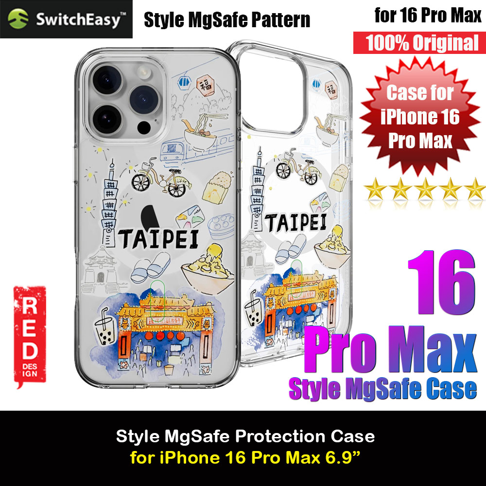 Picture of Switcheasy Style M Travel City Fashionable Magsafe Compatible Case for iPhone 16 Pro Max 6.9 (Taipei) Apple iPhone 16 Pro Max 6.9- Apple iPhone 16 Pro Max 6.9 Cases, Apple iPhone 16 Pro Max 6.9 Covers, iPad Cases and a wide selection of Apple iPhone 16 Pro Max 6.9 Accessories in Malaysia, Sabah, Sarawak and Singapore 