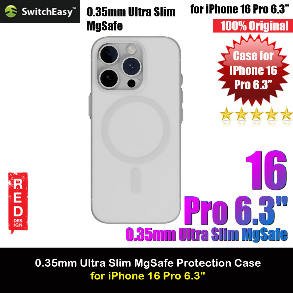 Picture of Switcheasy 0.35mm Ultra Slim Thin Msafe Magnetic Compatible Case for  iPhone 16 Pro 6.1 (Foggy Whtie) Apple iPhone 16 Pro 6.3- Apple iPhone 16 Pro 6.3 Cases, Apple iPhone 16 Pro 6.3 Covers, iPad Cases and a wide selection of Apple iPhone 16 Pro 6.3 Accessories in Malaysia, Sabah, Sarawak and Singapore 