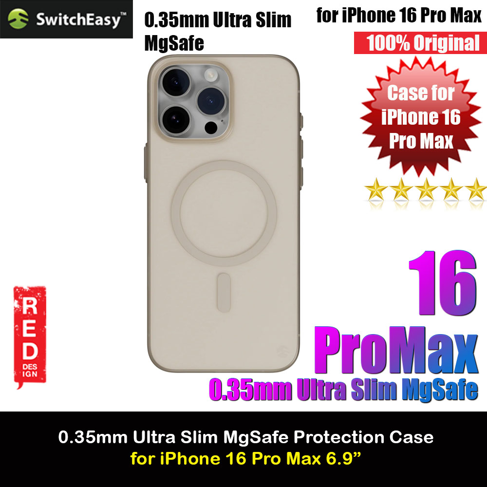 Picture of Switcheasy 0.35mm Ultra Slim Thin Msafe Magnetic Compatible Case for  iPhone 16 Pro Max 6.9 (Desert) Apple iPhone 16 Pro Max 6.9- Apple iPhone 16 Pro Max 6.9 Cases, Apple iPhone 16 Pro Max 6.9 Covers, iPad Cases and a wide selection of Apple iPhone 16 Pro Max 6.9 Accessories in Malaysia, Sabah, Sarawak and Singapore 