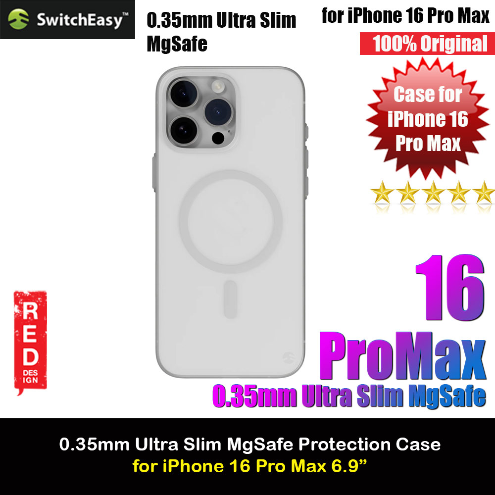 Picture of Switcheasy 0.35mm Ultra Slim Thin Msafe Magnetic Compatible Case for  iPhone 16 Pro Max 6.9 (Foggy White) Apple iPhone 16 Pro Max 6.9- Apple iPhone 16 Pro Max 6.9 Cases, Apple iPhone 16 Pro Max 6.9 Covers, iPad Cases and a wide selection of Apple iPhone 16 Pro Max 6.9 Accessories in Malaysia, Sabah, Sarawak and Singapore 