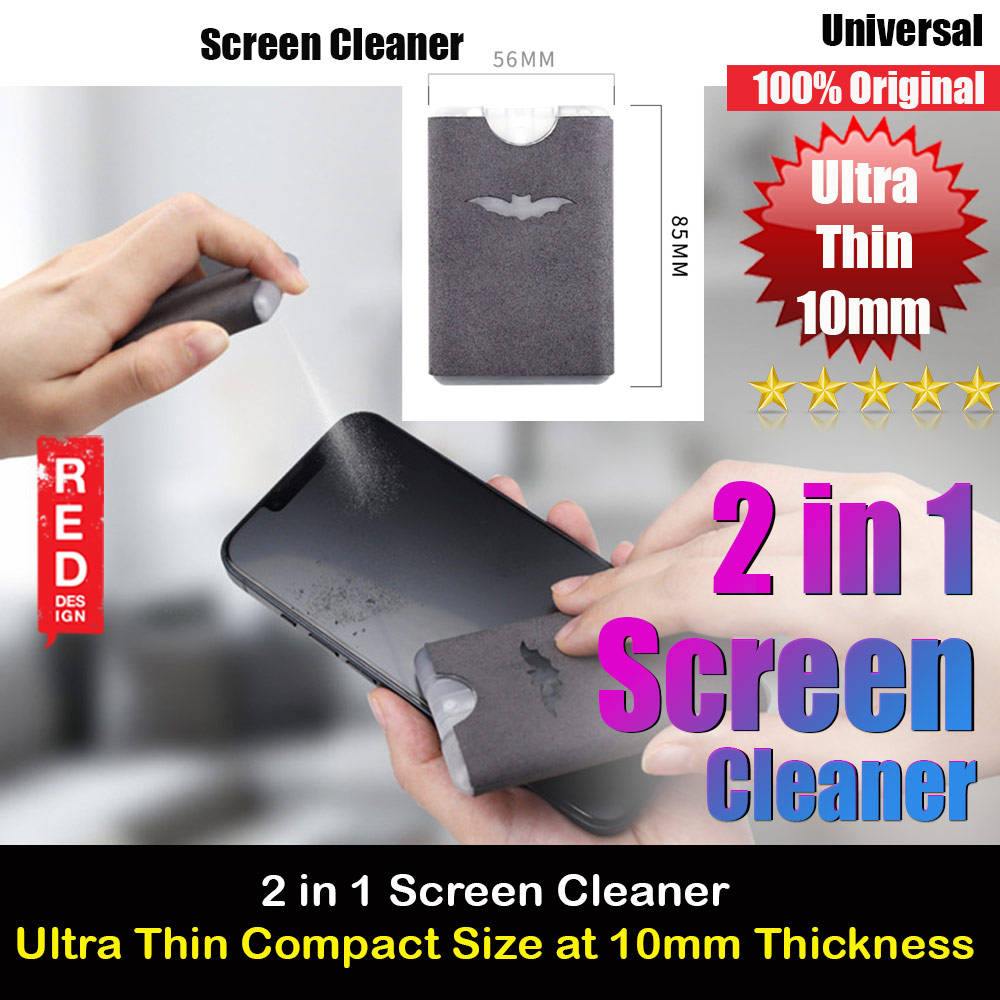 Picture of 2 in 1 Portable Ultra Thin Spray and Clean Screen Cleaner for Smartphone Laptop Tablet Screen Red Design- Red Design Cases, Red Design Covers, iPad Cases and a wide selection of Red Design Accessories in Malaysia, Sabah, Sarawak and Singapore 