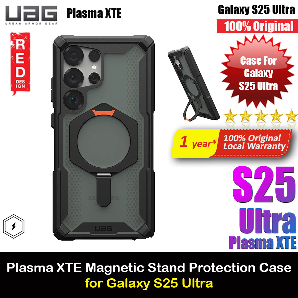 Picture of UAG Plasma XTE Galaxy S25 Ultra Kickstand Drop Protection Case Case with Magnetic Charging Compatible (Black Orange) Samsung Galaxy S25 Ultra- Samsung Galaxy S25 Ultra Cases, Samsung Galaxy S25 Ultra Covers, iPad Cases and a wide selection of Samsung Galaxy S25 Ultra Accessories in Malaysia, Sabah, Sarawak and Singapore 