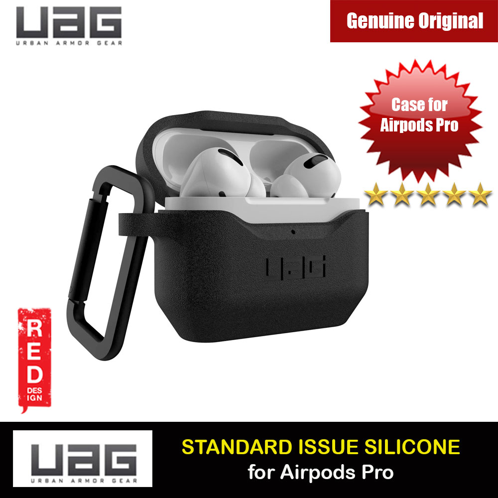 Picture of UAG Standard Issue Silicone Case with Detachable Carabiner for Airpods Pro (Black) Apple Airpods Pro- Apple Airpods Pro Cases, Apple Airpods Pro Covers, iPad Cases and a wide selection of Apple Airpods Pro Accessories in Malaysia, Sabah, Sarawak and Singapore 