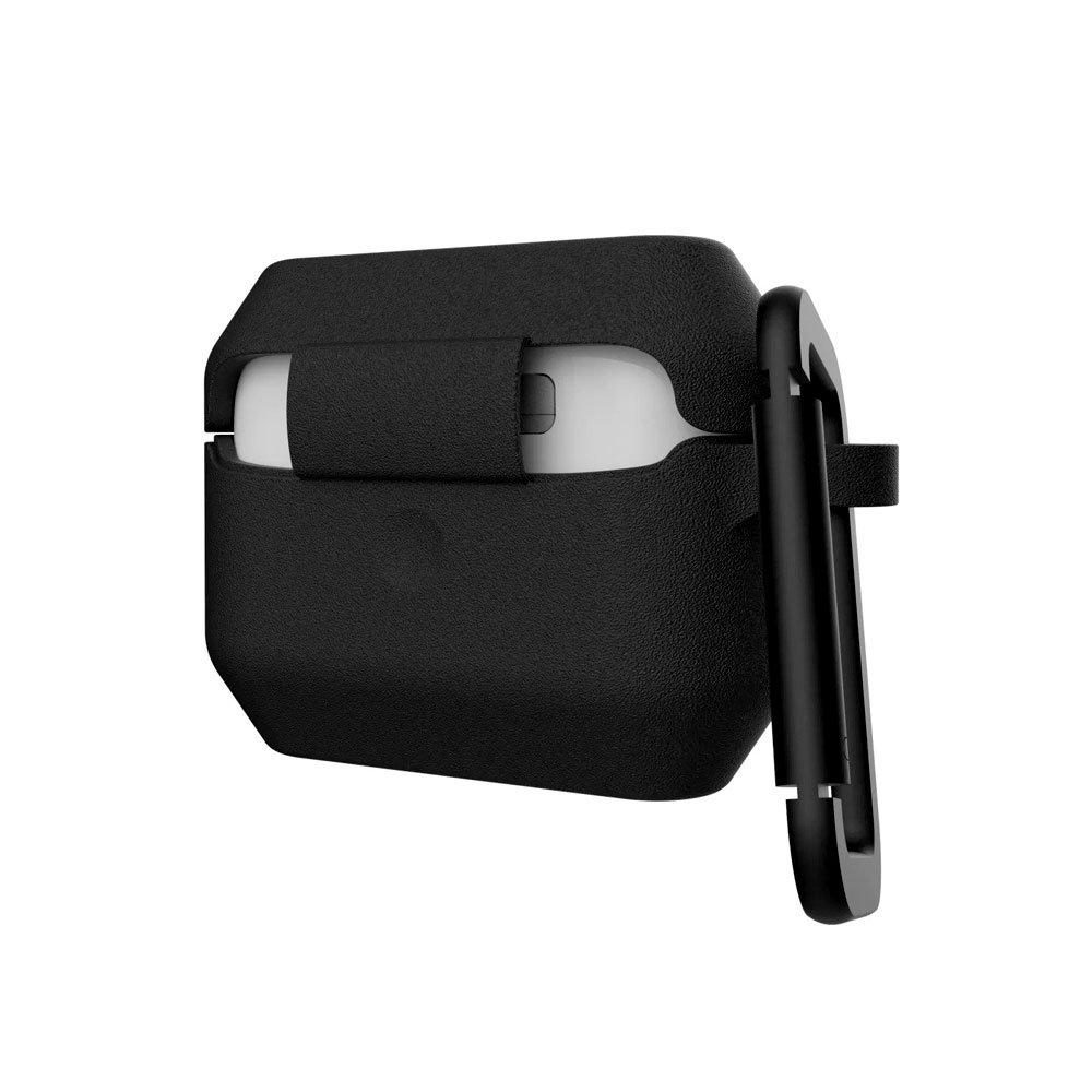 Picture of Apple Airpods Pro Case | UAG Standard Issue Silicone Case with Detachable Carabiner for Airpods Pro (Black)