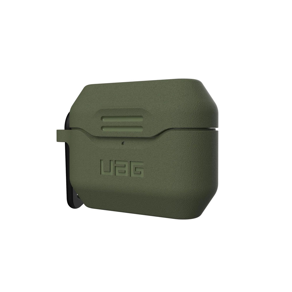 Picture of Apple Airpods Pro Case | UAG Standard Issue Silicone Case with Detachable Carabiner for Airpods Pro (Olive)