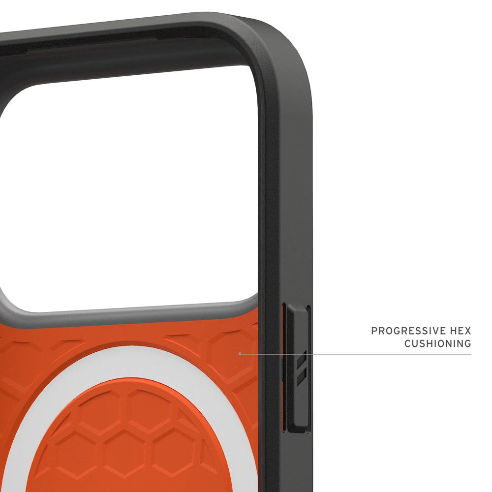 Picture of Apple iPhone 17 Pro Max 6.9 Case | UAG Civilian Magsafe Drop Proof Shock Absorbing Drop Protection Case Case for iPhone 17 Pro Max 6.9 (Orange)