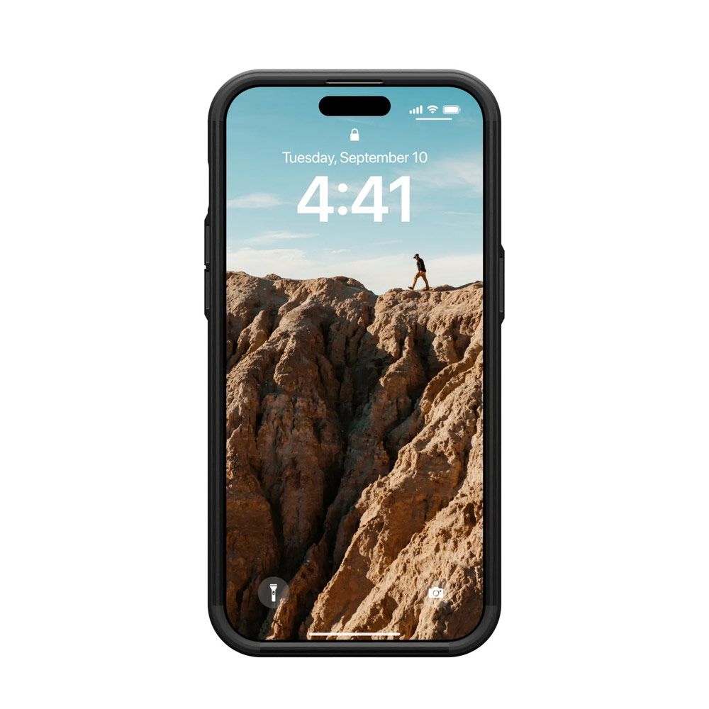 Picture of Apple iPhone 15 Pro 6.1 Case | UAG Civilian Magsafe Drop Proof Shock Absorbing Drop Protection Case Case for iPhone 15 Pro 6.1 (Black)