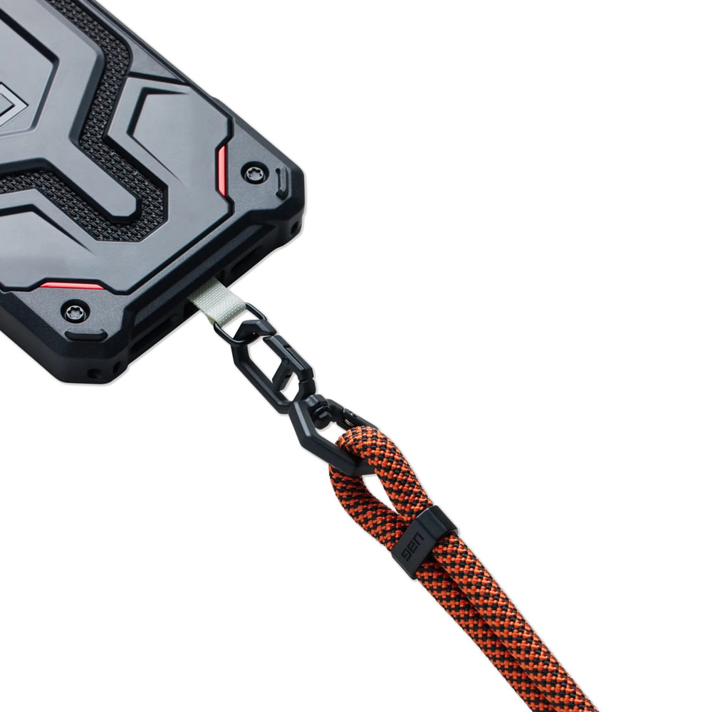 Picture of UAG Civilian Slim Crossbody Lanyard Shoulder Holder Link Strap 7mm Thick for Phone case (Rust Black)