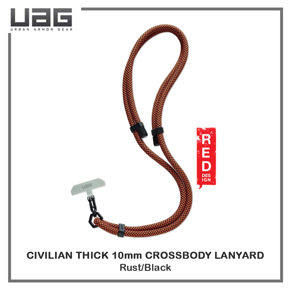 Picture of UAG Civilian Crossbody Lanyard Shoulder Holder Link Strap 10mm Thick for Phone case (Rust Black)