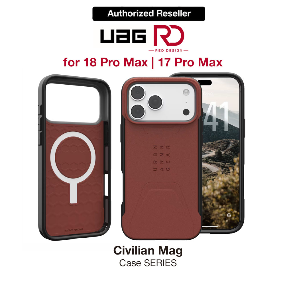 Picture of UAG Civilian Magsafe Protection Case for iPhone 18 Pro Max  iPhone 17 Pro Max - Burgundy Apple iPhone 17 Pro Max 6.9- Apple iPhone 17 Pro Max 6.9 Cases, Apple iPhone 17 Pro Max 6.9 Covers, iPad Cases and a wide selection of Apple iPhone 17 Pro Max 6.9 Accessories in Malaysia, Sabah, Sarawak and Singapore 