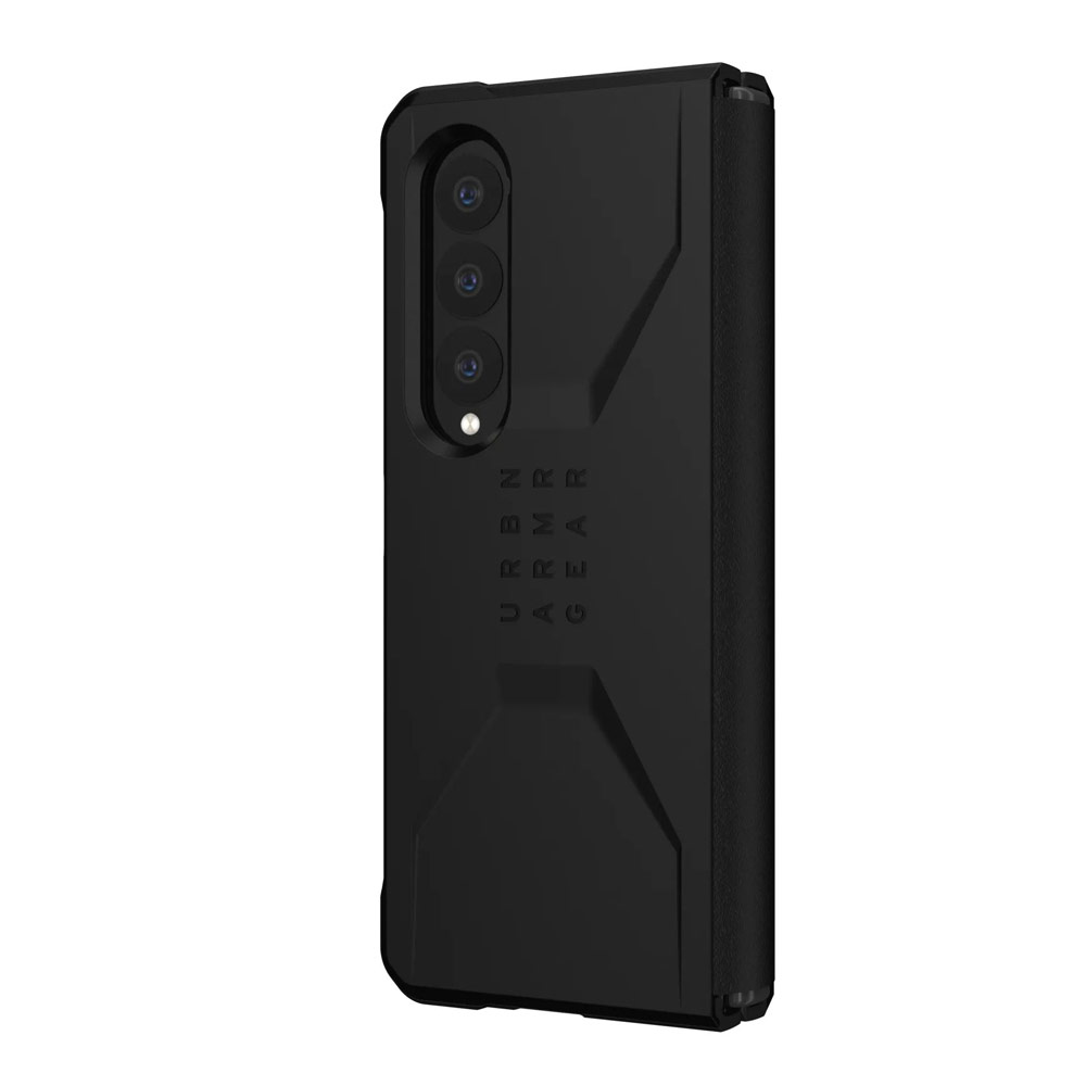 Picture of Samsung Galaxy Z Fold 4 Case | UAG Civilian Series Drop Protection Case with Hinge Protection for Samsung Galaxy Z Fold 4 (Black)