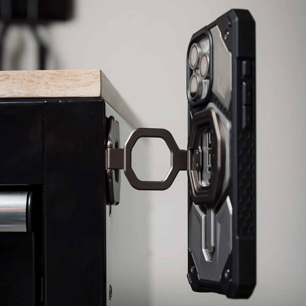 Picture of UAG Monarch Mag2 Dual Magnetic Ring Stand Holder Phone Grip and Kickstand Stand (Gunmetal)