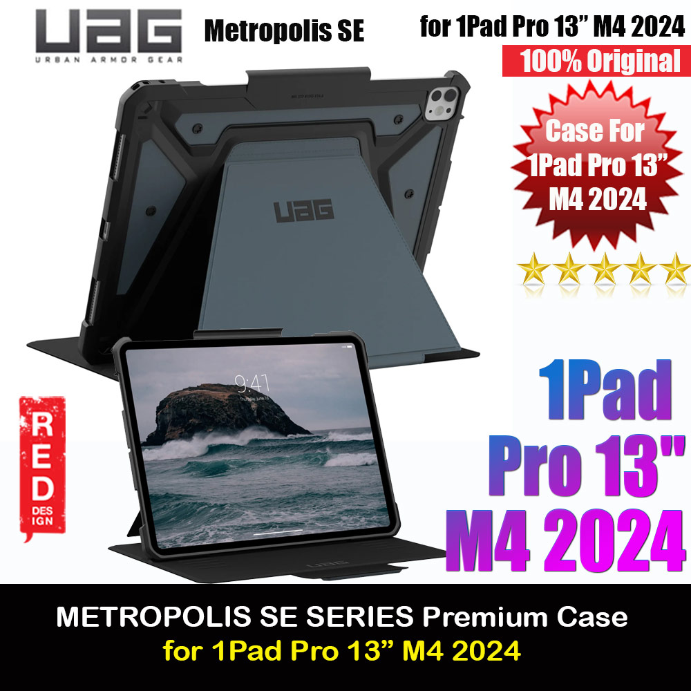 Picture of UAG Metropolis SE Drop Protection Flip Stand Premium Case for iPad Pro 13 M4 2024 7th Gen (Cloud Blue) Apple iPad Pro 13 M4 2024- Apple iPad Pro 13 M4 2024 Cases, Apple iPad Pro 13 M4 2024 Covers, iPad Cases and a wide selection of Apple iPad Pro 13 M4 2024 Accessories in Malaysia, Sabah, Sarawak and Singapore 