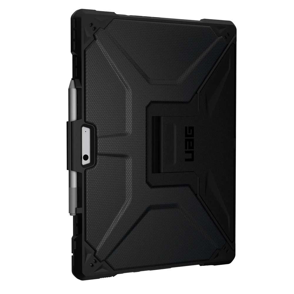 Picture of Microsoft Surface Pro 7 Plus Case | UAG Metropolis Series Rugged Protection Stand Case for Microsoft Surface Pro 8 (Black)