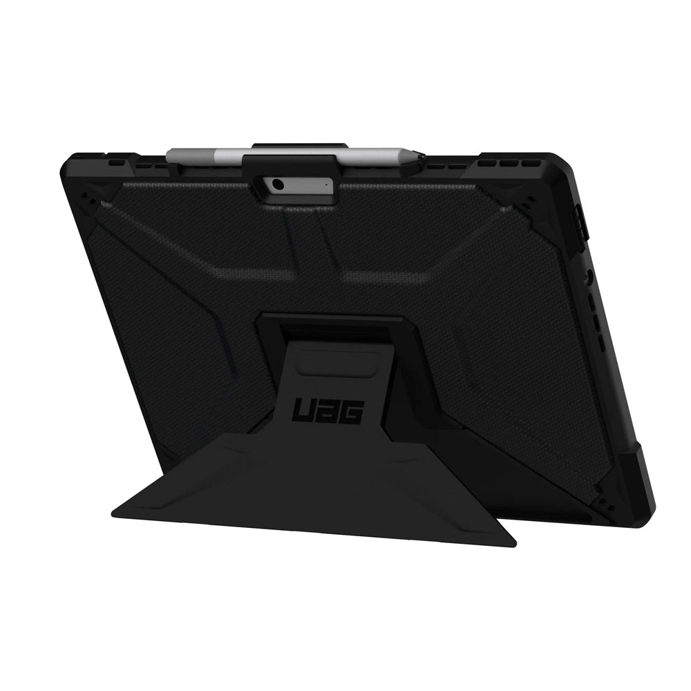 Picture of Microsoft Surface Pro 7 Plus Case | UAG Metropolis Series Rugged Protection Stand Case for Microsoft Surface Pro 8 (Black)