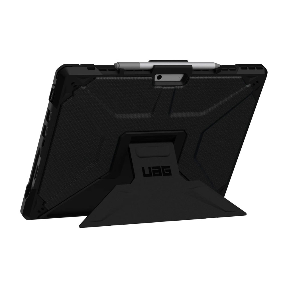 Picture of Microsoft Surface Pro 7 Plus Case | UAG Metropolis Series Rugged Protection Stand Case for Microsoft Surface Pro 8 (Black)