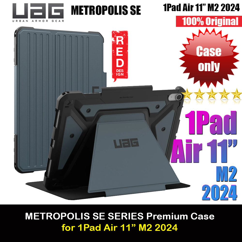 Picture of UAG Metropolis SE Drop Protection Flip Stand Premium Case for iPad 11 M42 2024 6th Gen (Cloud Blue) Apple iPad Air 11 M2 2024- Apple iPad Air 11 M2 2024 Cases, Apple iPad Air 11 M2 2024 Covers, iPad Cases and a wide selection of Apple iPad Air 11 M2 2024 Accessories in Malaysia, Sabah, Sarawak and Singapore 