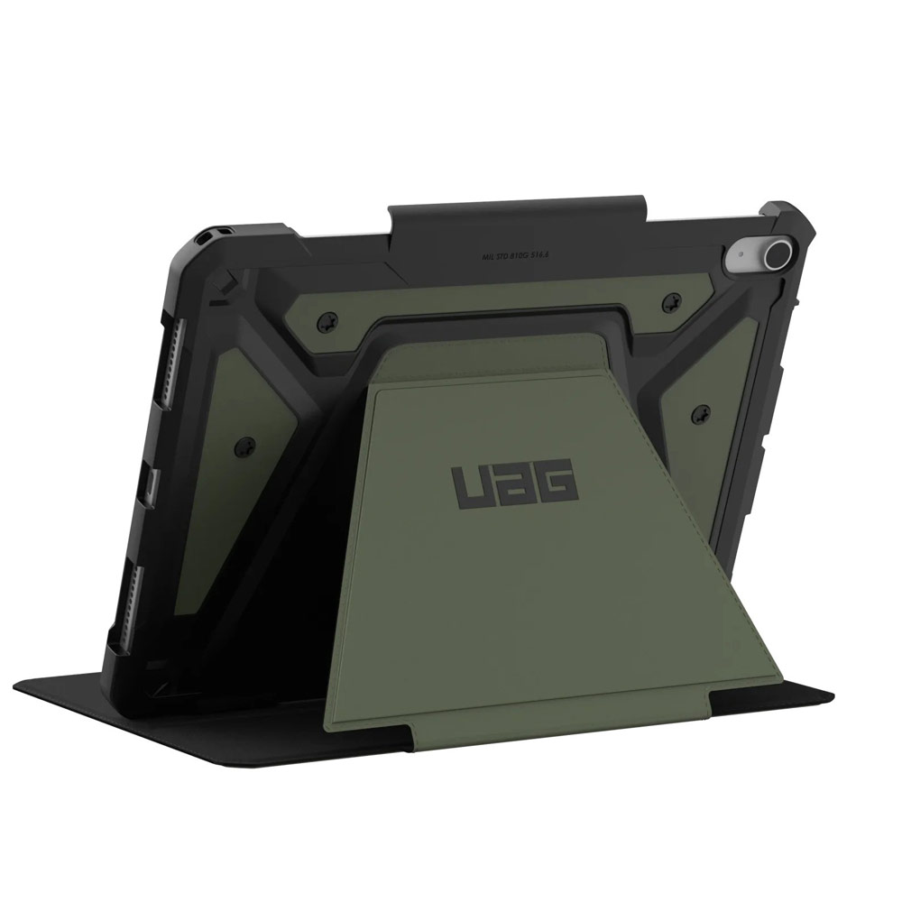 Picture of Apple iPad Air 11 M2 2024 Case | UAG Metropolis SE Drop Protection Flip Stand Premium Case for iPad 11 M42 2024 6th Gen (Olive)