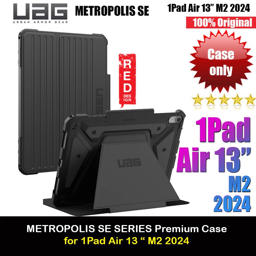Picture of UAG Metropolis SE Drop Protection Flip Stand Premium Case for iPad 13 M42 2024 6th Gen (Black) Apple iPad Air 13  M2 2024- Apple iPad Air 13  M2 2024 Cases, Apple iPad Air 13  M2 2024 Covers, iPad Cases and a wide selection of Apple iPad Air 13  M2 2024 Accessories in Malaysia, Sabah, Sarawak and Singapore 