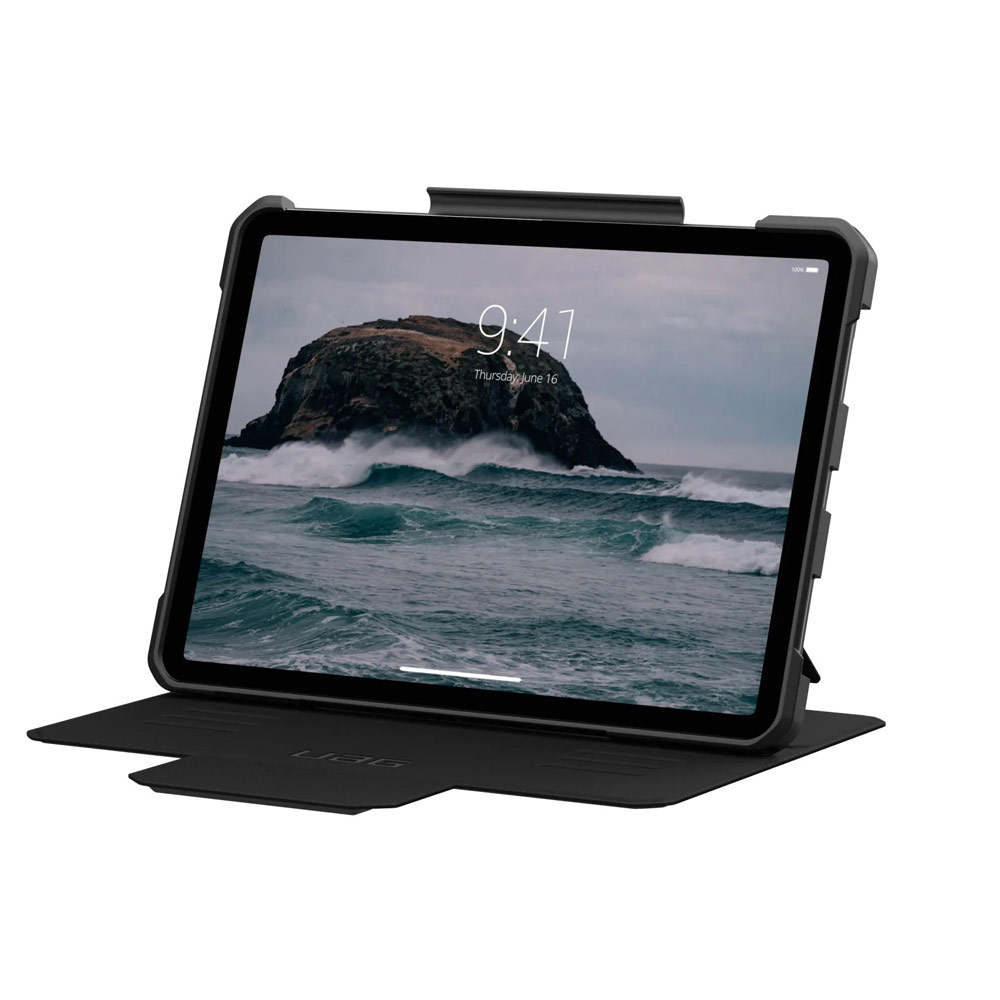 Picture of Apple iPad Air 13 M2 2024 Case | UAG Metropolis SE Drop Protection Flip Stand Premium Case for iPad 13 M42 2024 6th Gen (Black)