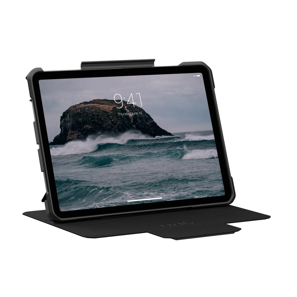 Picture of Apple iPad Air 13 M2 2024 Case | UAG Metropolis SE Drop Protection Flip Stand Premium Case for iPad 13 M42 2024 6th Gen (Black)