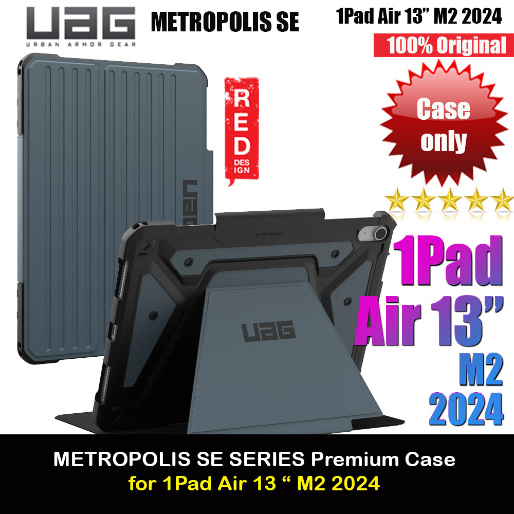 Picture of UAG Metropolis SE Drop Protection Flip Stand Premium Case for iPad 13 M42 2024 6th Gen (Cloud Blue) Apple iPad Air 13  M2 2024- Apple iPad Air 13  M2 2024 Cases, Apple iPad Air 13  M2 2024 Covers, iPad Cases and a wide selection of Apple iPad Air 13  M2 2024 Accessories in Malaysia, Sabah, Sarawak and Singapore 