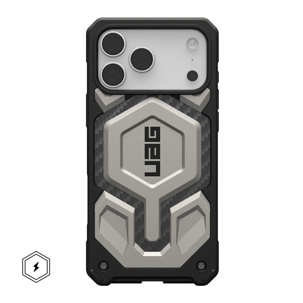 Picture of Apple iPhone 17 Pro Max 6.9 Case | UAG Monarch Pro Magsafe Compatible Drop Proof Case for iPhone 17 Pro Max 6.9 (Titanium)