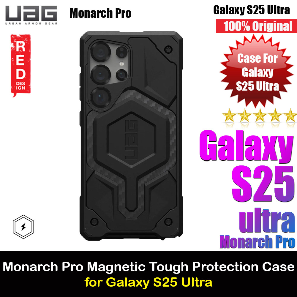 Picture of UAG Monarch Pro Magsafe Compatible Drop Proof Case for Galaxy S25 Ultra (Carbon Fiber) Samsung Galaxy S25 Ultra- Samsung Galaxy S25 Ultra Cases, Samsung Galaxy S25 Ultra Covers, iPad Cases and a wide selection of Samsung Galaxy S25 Ultra Accessories in Malaysia, Sabah, Sarawak and Singapore 