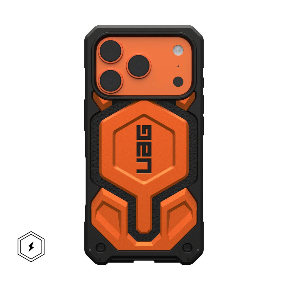 Picture of Apple iPhone 17 Pro 6.3 Case | UAG Monarch Pro Magsafe Compatible Drop Proof Case for iPhone 17 Pro 6.3 (Orange)