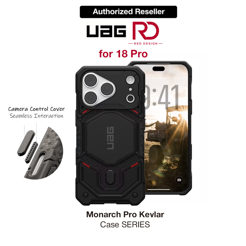 Picture of UAG Monarch Pro CapCtl Magsafe Protection Case for iPhone 18 Pro - Kevlar Black Apple iPhone 18 Pro- Apple iPhone 18 Pro Cases, Apple iPhone 18 Pro Covers, iPad Cases and a wide selection of Apple iPhone 18 Pro Accessories in Malaysia, Sabah, Sarawak and Singapore 
