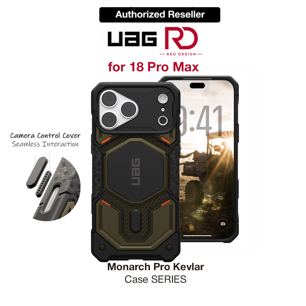 Picture of Apple iPhone 18 Pro Max Case | UAG Monarch Pro CapCtl Magsafe Protection Case for iPhone 18 Pro Max - Kevlar Green