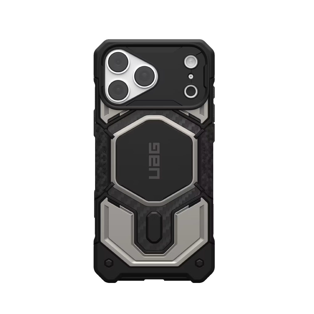 Picture of Apple iPhone 18 Pro Max Case | UAG Monarch Pro CapCtl Magsafe Protection Case for iPhone 18 Pro Max - Titanium