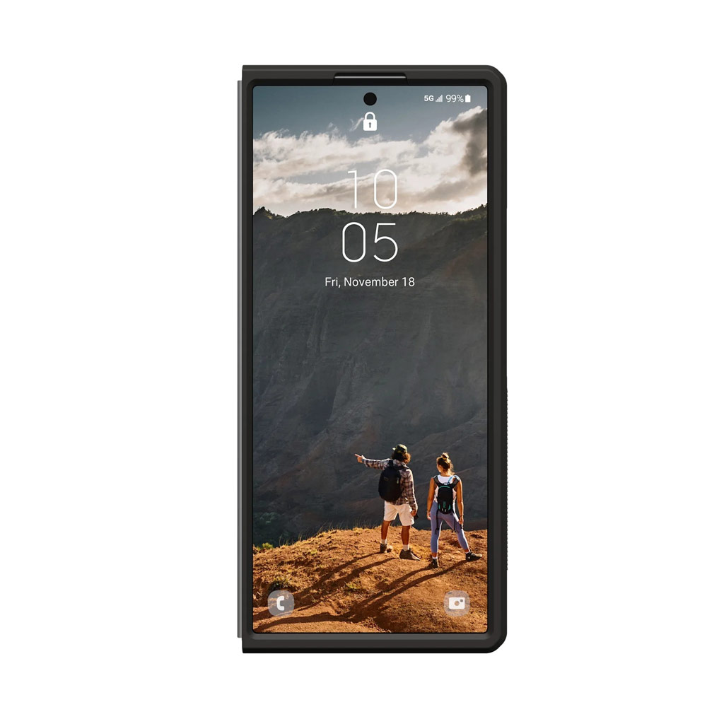 Picture of Samsung Galaxy Z Fold 7 Case | UAG Galaxy Z Fold 7 Case Mouve Slim Lightwight Protection Magnetic Case Cover Casing with Camera Protection Bezel Design (Ash)