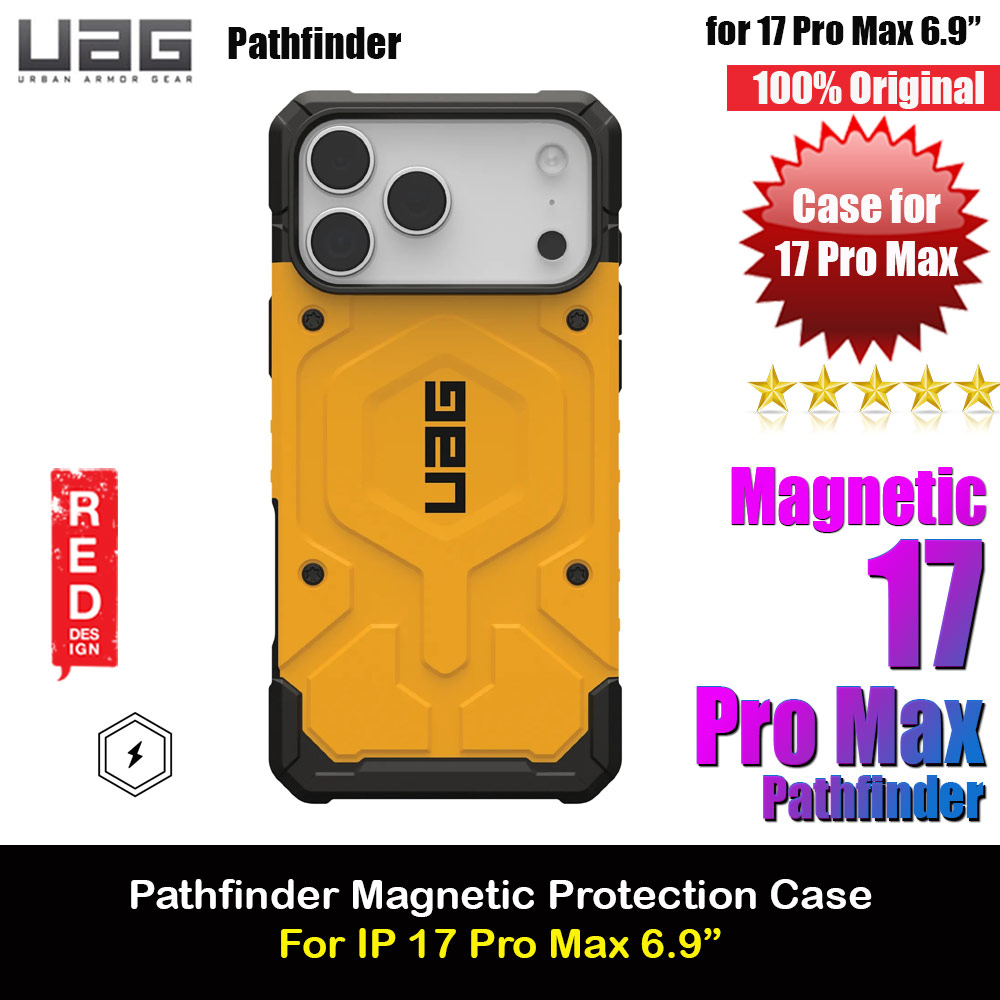 Picture of UAG Pathfinder Magsafe Compatible Drop Proof Case for iPhone 17 Pro Max 6.9 (Heritage Yellow) Apple iPhone 17 Pro Max 6.9- Apple iPhone 17 Pro Max 6.9 Cases, Apple iPhone 17 Pro Max 6.9 Covers, iPad Cases and a wide selection of Apple iPhone 17 Pro Max 6.9 Accessories in Malaysia, Sabah, Sarawak and Singapore 