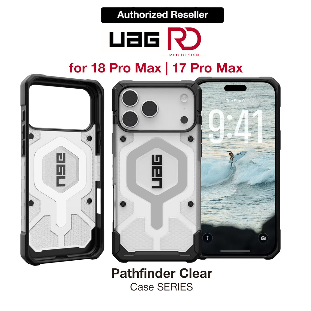 Picture of Apple iPhone 18 Pro Max Case | UAG Pathfinder Magsafe Compatible Drop Proof Clear Case for iPhone 18 Pro Max iPhone 17 Pro Max 6.9 - Ice Silver