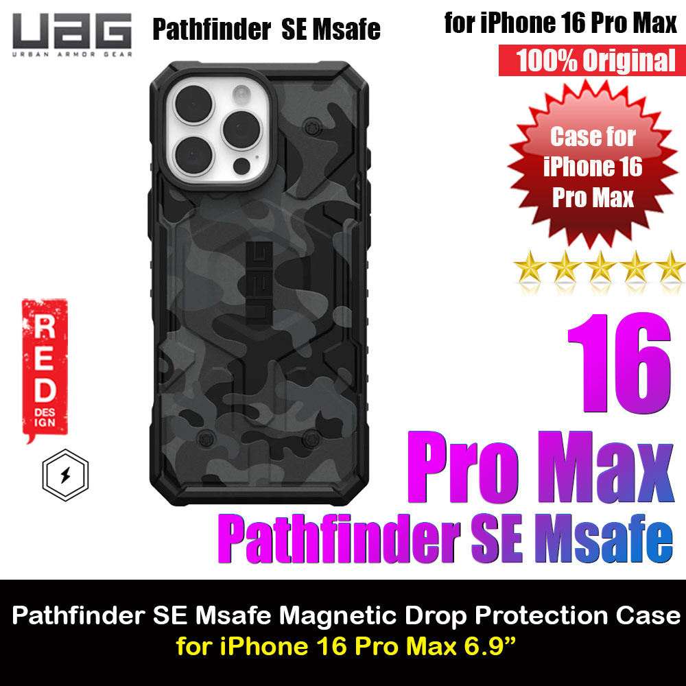 Picture of UAG Pathfinder Magsafe Compatible Drop Proof Case for iPhone 16 Pro Max 6.9 (Midnight Camo) Apple iPhone 16 Pro Max 6.9- Apple iPhone 16 Pro Max 6.9 Cases, Apple iPhone 16 Pro Max 6.9 Covers, iPad Cases and a wide selection of Apple iPhone 16 Pro Max 6.9 Accessories in Malaysia, Sabah, Sarawak and Singapore 