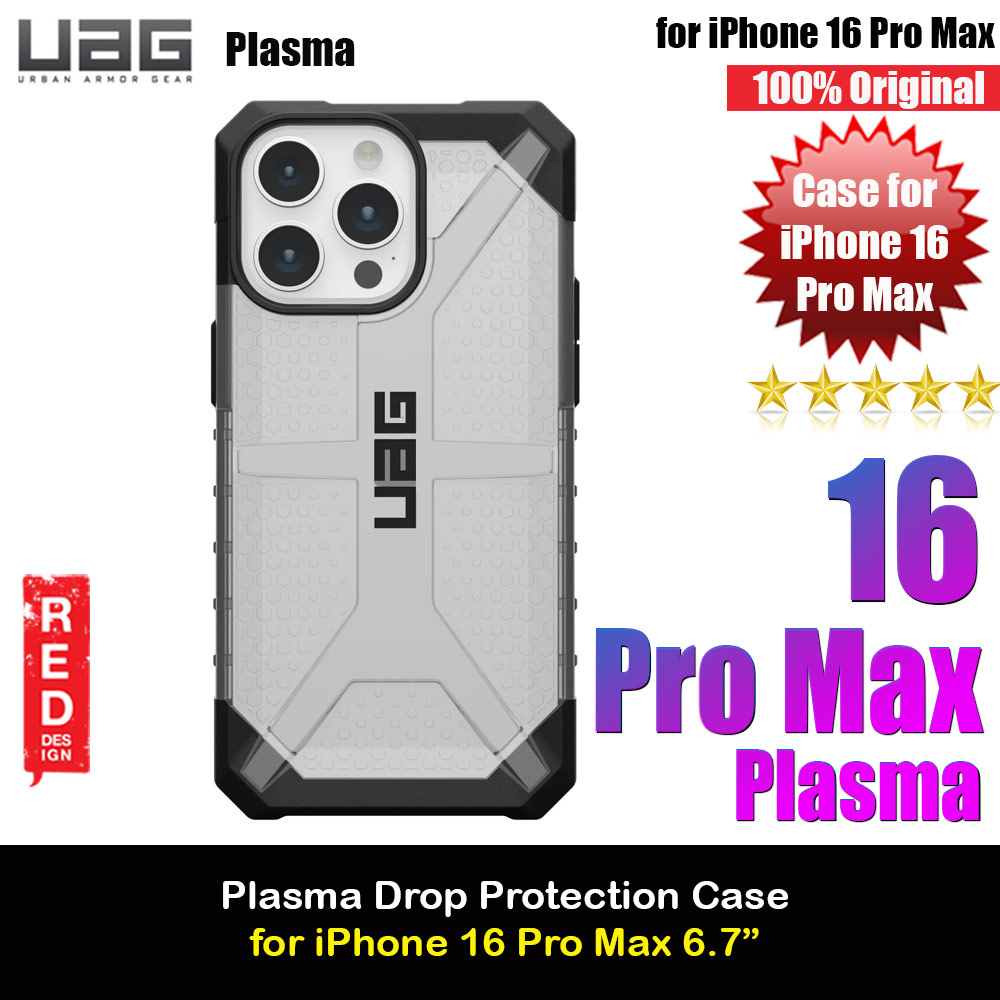 Picture of UAG Plasma Drop Proof Shock Impact Resistant Transparent Clear Case for iPhone 16 Pro Max 6.9 (Ice) Apple iPhone 16 Pro Max 6.9- Apple iPhone 16 Pro Max 6.9 Cases, Apple iPhone 16 Pro Max 6.9 Covers, iPad Cases and a wide selection of Apple iPhone 16 Pro Max 6.9 Accessories in Malaysia, Sabah, Sarawak and Singapore 