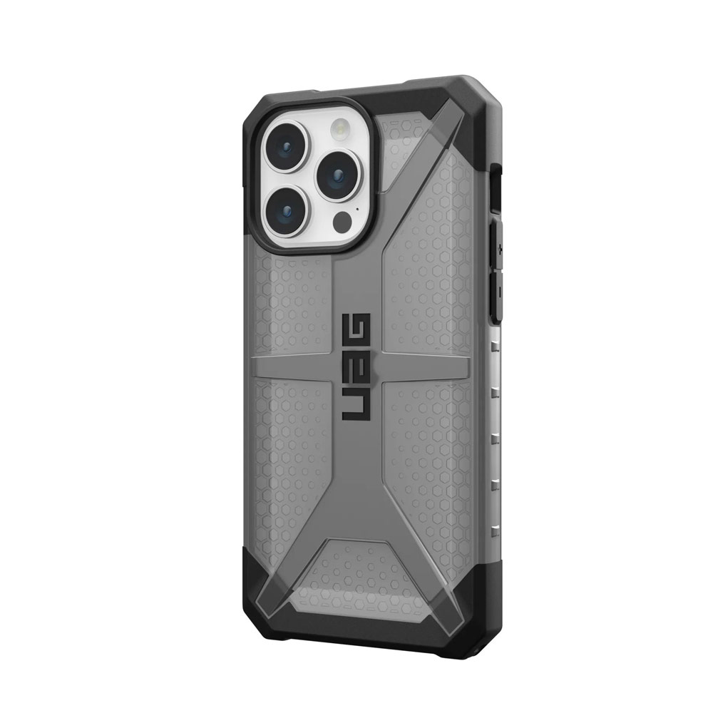 Picture of Apple iPhone 15 Pro 6.1 Case | UAG Plasma Drop Proof Shock Impact Resistant Transparent Clear Case for iPhone 15 Pro 6.1 (Ash)